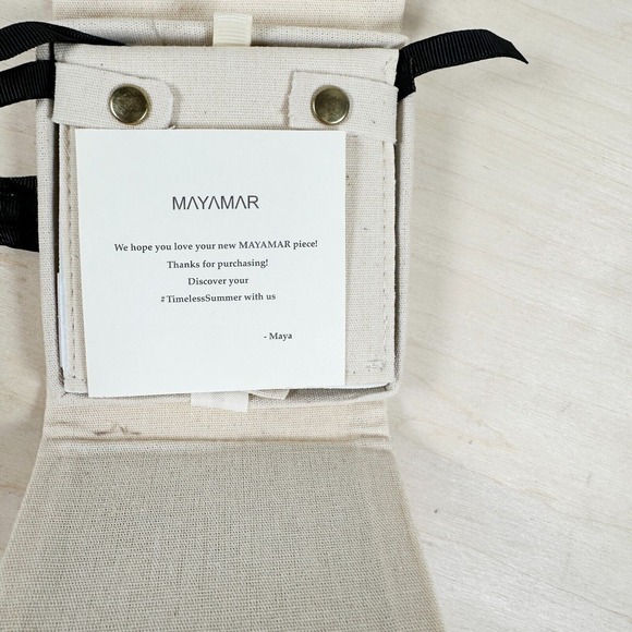 MAYAMAR Dipped 24K Gold Turquoise‎ Necklace Seashell Chain NWT Box RET $245 - Picture 5 of 10